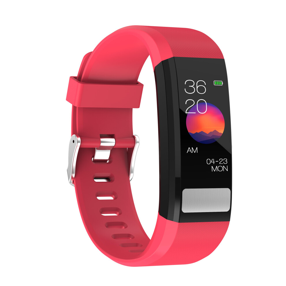 115 Pro Hd Dynamic Ui Display Wristband Ecg Heart Rate Blood Pressure Sport Tracker Smart Watch Color Red 840079322999