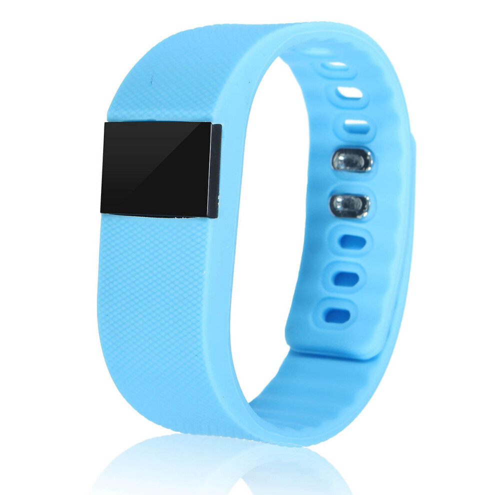 Tw64 Bluetooth Pedometer Smart Wrist Watch Bracelet For Android Ios Iphone Color Cyan 840079323705