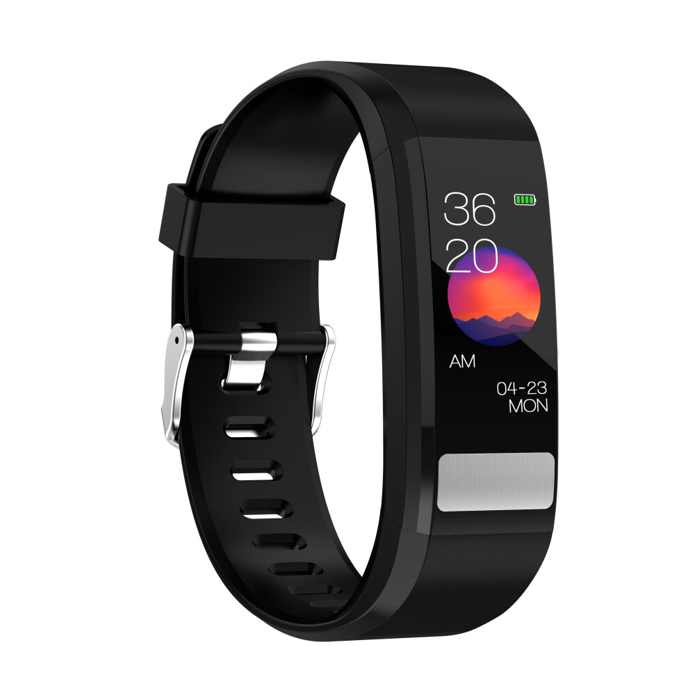 115 Pro Hd Dynamic Ui Display Wristband Ecg Heart Rate Blood Pressure Sport Tracker Smart Watch Color Black 840079322982