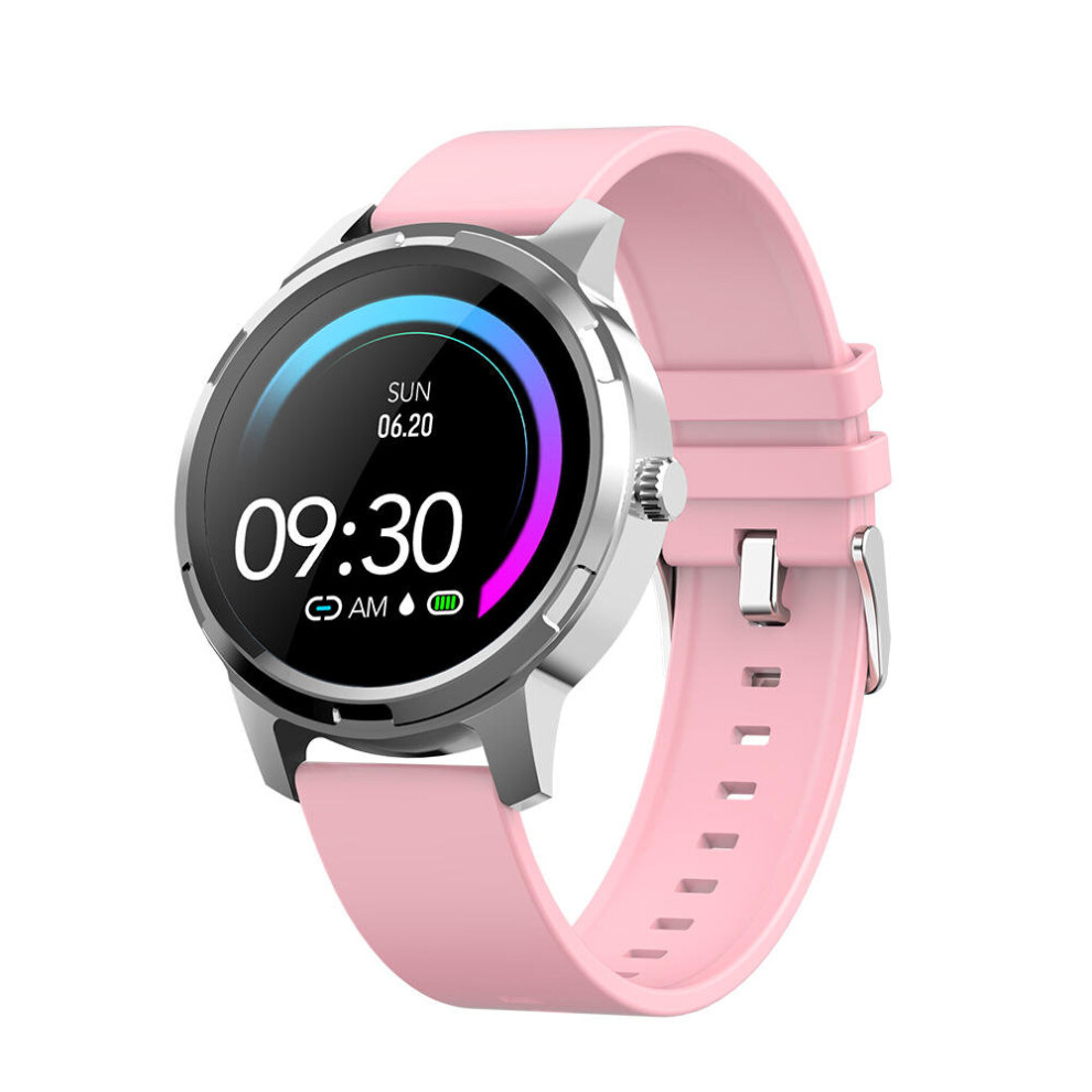 X20 1.3-Inch Full Touch Wristband Multi-Sport Mode Heart Rate Sleep Monitor Female Physiological Remind Smart Watch Color Pink 840079324757