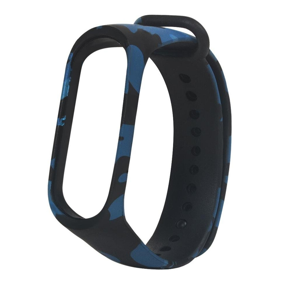 Bakeey Camouflage Watch Strap Skin-Friendly Tpu Watch Band For Xiaomi Miband 3 Color Blue 840079325723
