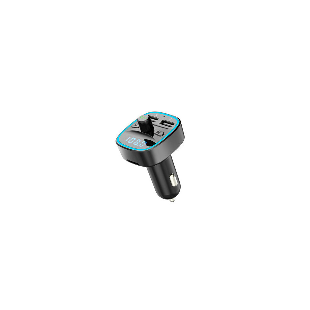 Bluetooth 5.0 Fm Transmitter Car Kit Handsfree Wireless Auto Mp3 Player Quick Charge Qc3.0 Usb Charger 840079304599