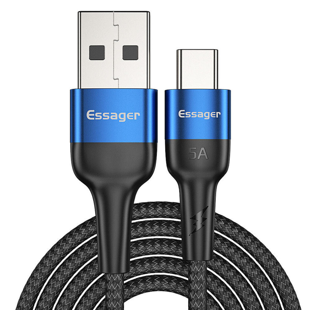 5A Type C Quick Charging Data Cable For Huawei P30 Pro Mate 20 Mate 30 Xiaomi Mi9 9Pro S10+ Note10 Color Blue 840079325150