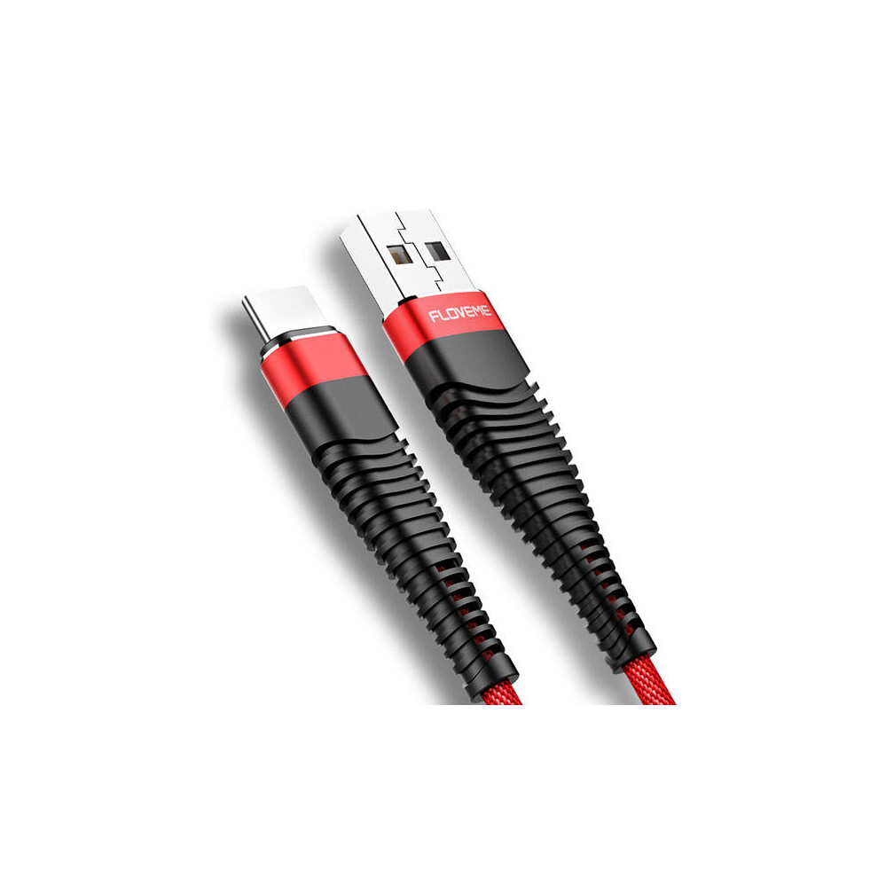 Hi-Tensile Type C Cable Braided Charging Data Cable 1M For Oneplus 5T Xiaomi Mix 2S Mi A1 S9 Color Red 840079303578