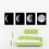 Hand Painted Four Combination Decorative Paintings Gradient Moonlight Wall Art For Home Decoration 2