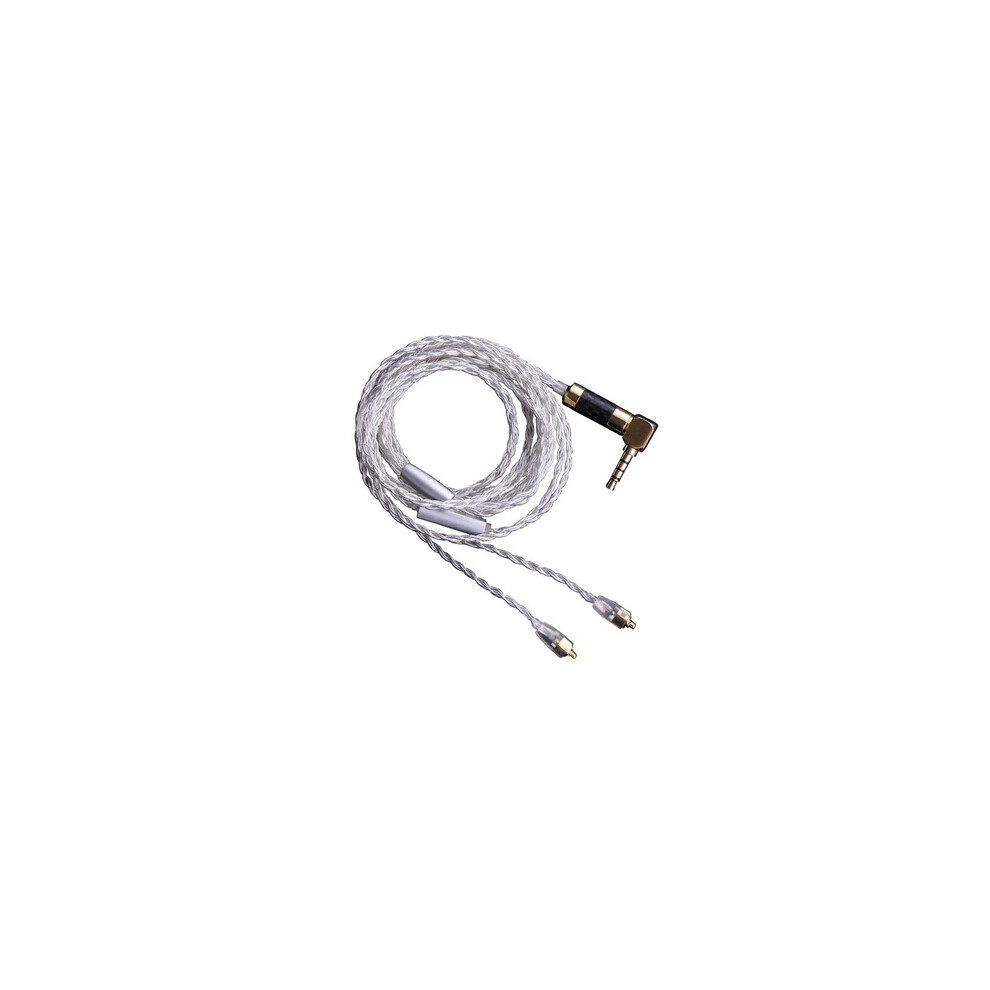 Universal Mmcx Replacement Upgrade Plated Earphone Cable 3.5Mm Wire For Se535 846 With Mic Silver 7082497865655