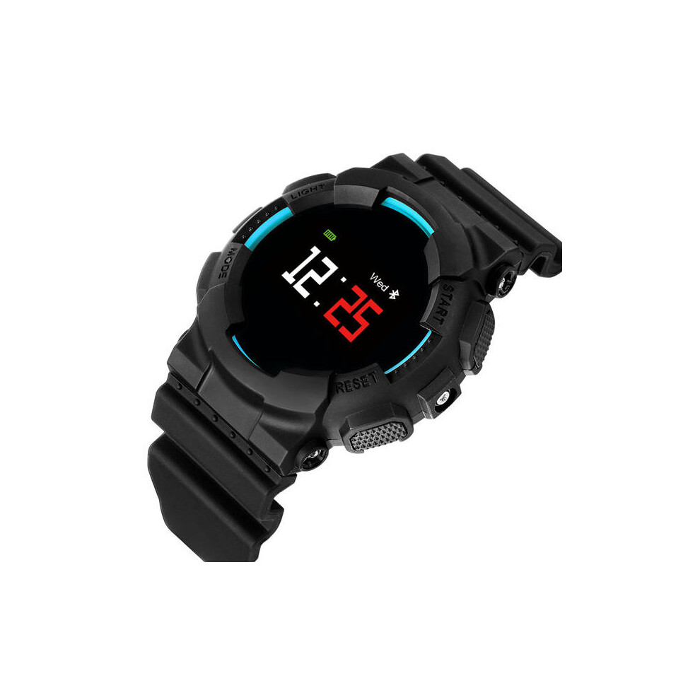 Mx Ip68 Color Screen Blood Pressure Heart Rate Sleep Monitor Sport Tooth Smart Wristband Color Blue 840079313669