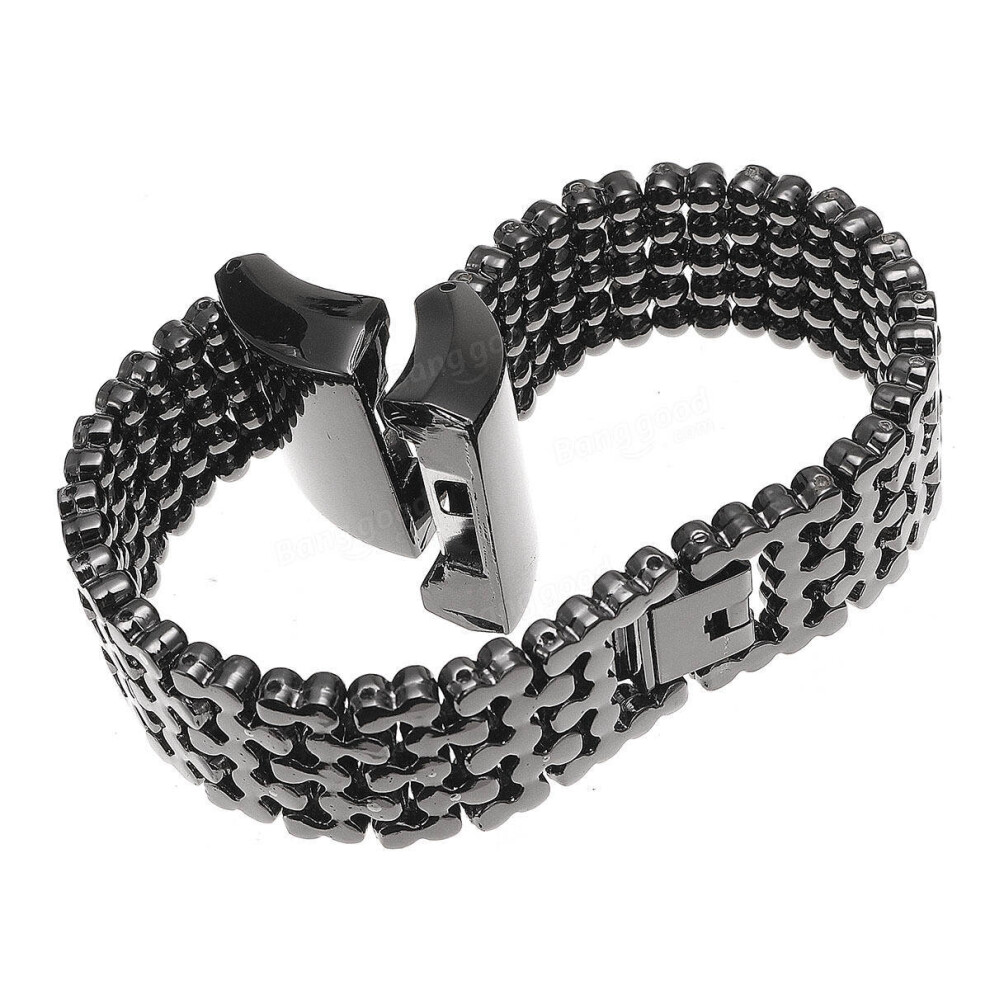 Stainless Steel Wrist Band Loop Strap Clasp For Fitbit Charge 2 Color Black 840079314819