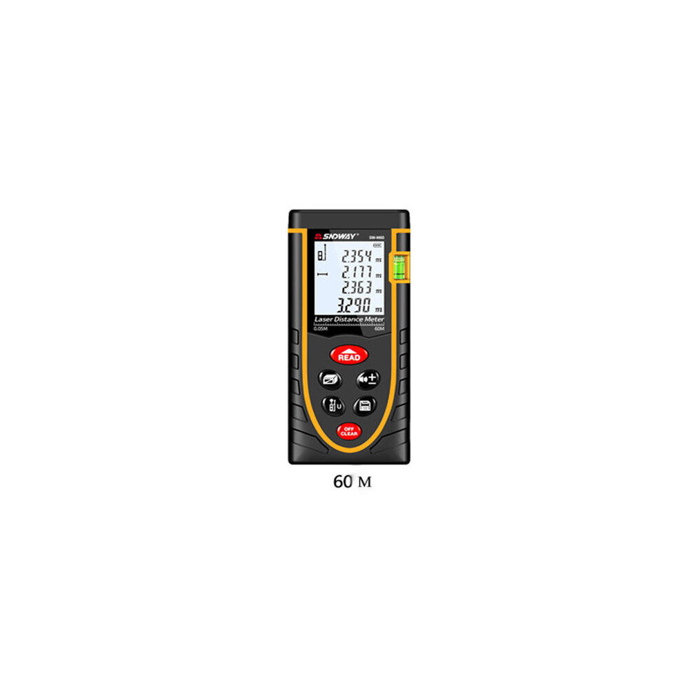 SW-M60 Handheld Laser Range Finder 40–120m | High-Precision Infrared Distance Meter with Area Calculation, Self-Calibration