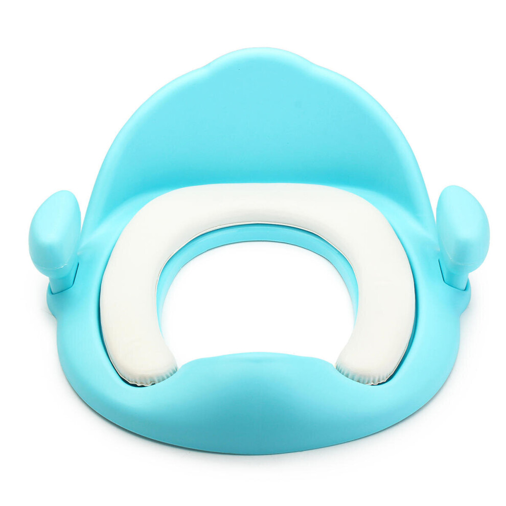 Baby Soft Cushion Toilet Seat Covers Toddler Potty Training Seat Cush With Safe Handle Baby Potties Color Blue