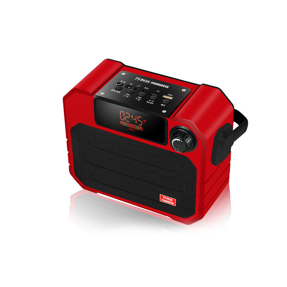 X06 Portable Wireless Bluetooth Speaker Tf Radio Fm Radio Aux-In Stereo Bass Speaker With Mic Color Red 840079122520