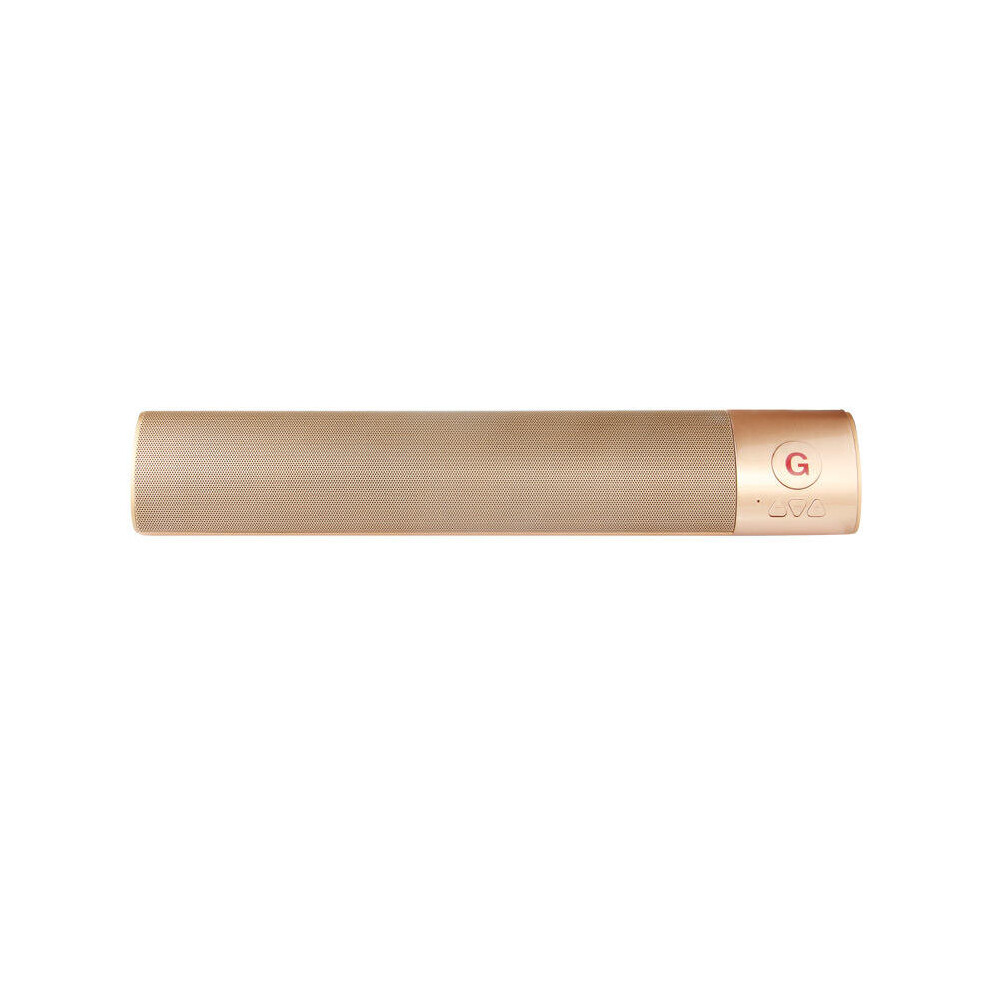 Hifi Soundbar Wireless Bluetooth Speaker 3D Stereo Fm Radio Tf Card Hands Free Soundbar Color Gold 840079143167