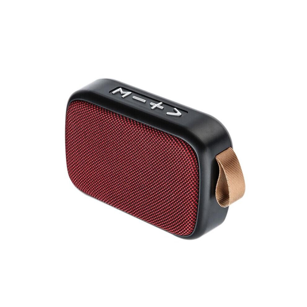 G2 Fabric Wireless Stereo Bluetooth Speaker Outdoor Portable Handsfree Speaker With Hd Audio Color Red 840079318961