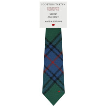 Boys All Wool Tie Woven And Made in Scotland in Shaw Ancient Tartan