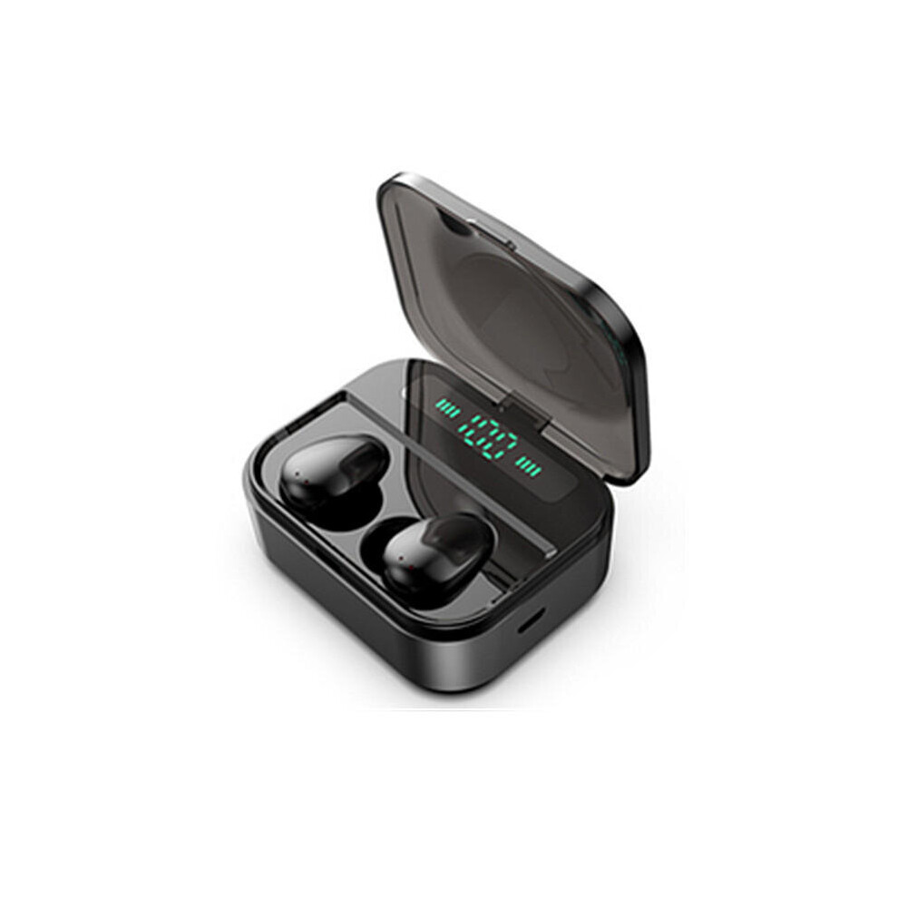 Mini Tws Earbuds Bluetooth 5.0 Earphone Three Digital Display Stereo Waterproof Handsfree With 3600Mah Power Bank Color Black 840079109019
