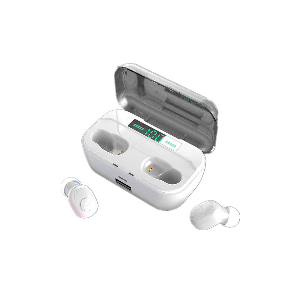 [Bluetooth 5.0] G6s Tws Earphone Ipx7 Waterproof Hi-Fi Binaural Call Headphone Sport Handsfree Earbuds Color White 840079100214