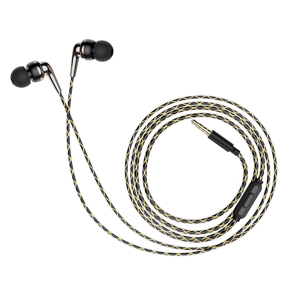 M71 3.5Mm In-Ear Earphone Stereo Hifi Earbuds Waterproof Headphones With Mic Color Black 7082497852877