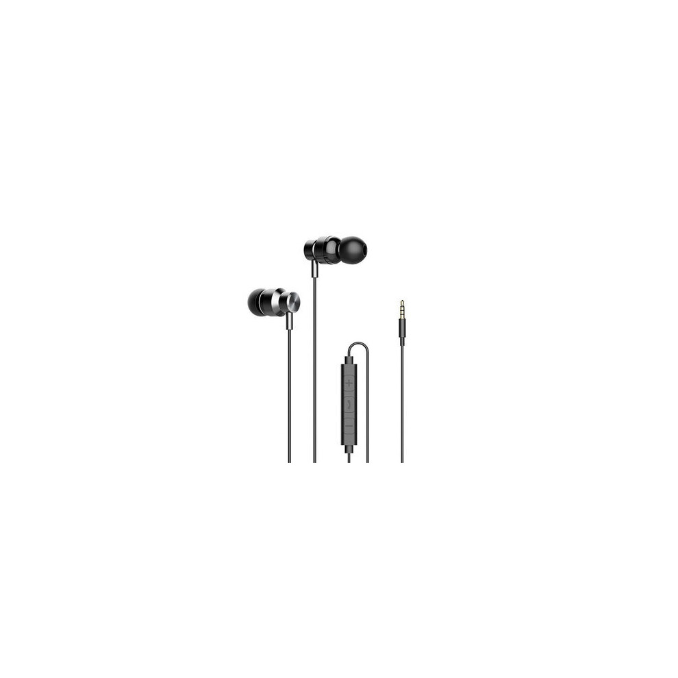 H8 3.5Mm Wired Control In-Ear Earphone Stereo Sound Music Headphone Earbuds With Mic Black 840079308566