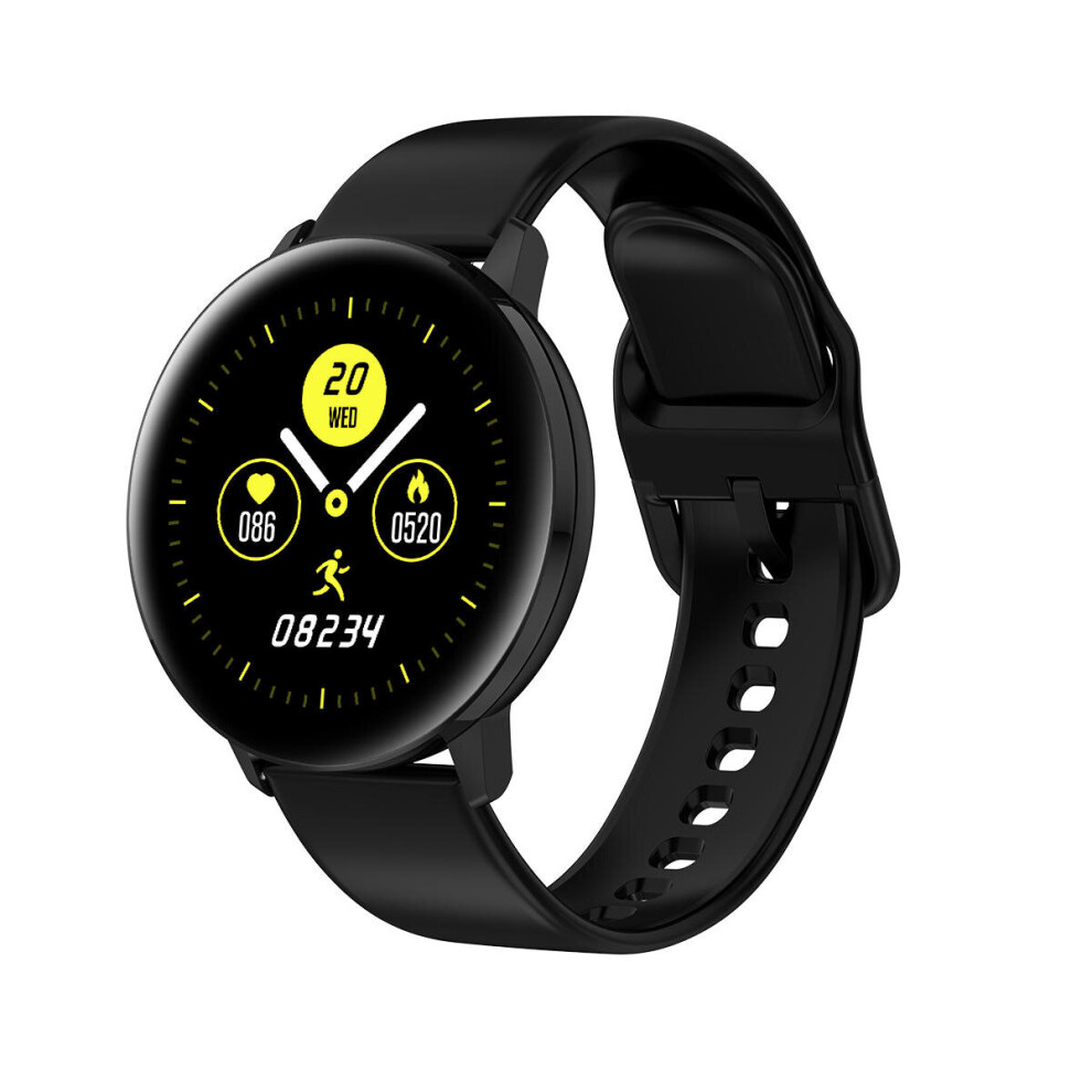 Td28 1.3Inch Full Touch Screen Heart Rate Blood Pressure Oxygen Monitor Weather Push Smart Watch Color Black 840079329516