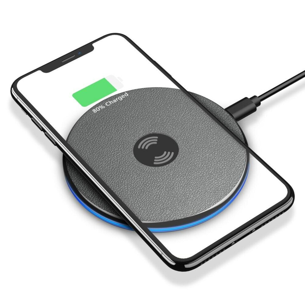 5W Qi Fast Wireless Charger For Iphone X Xs Max Xr Xiaomi Mi8 S9 Plus Note 9 Color Black 840079315519