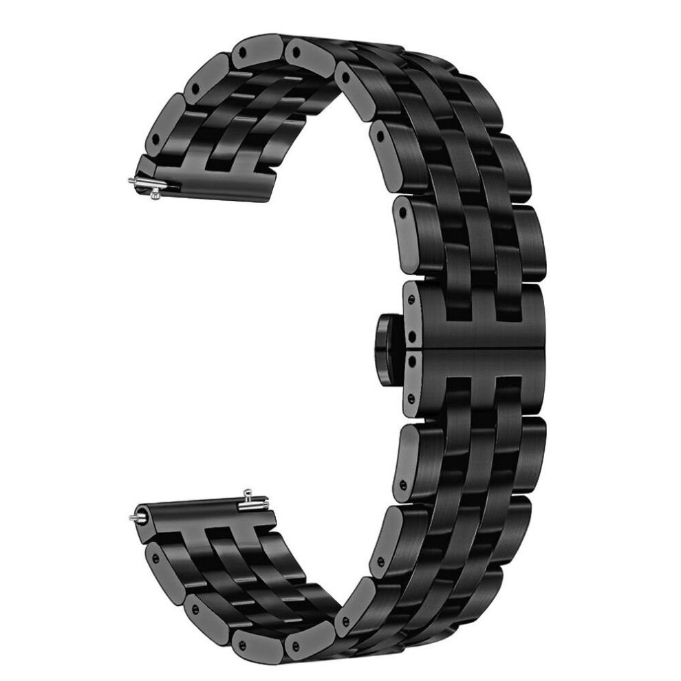 22Mm Stainless Steel Quick Release Watch Band For Amazfit Gtr 42Mm 47Mm Smart Watch Color Black 840079330451