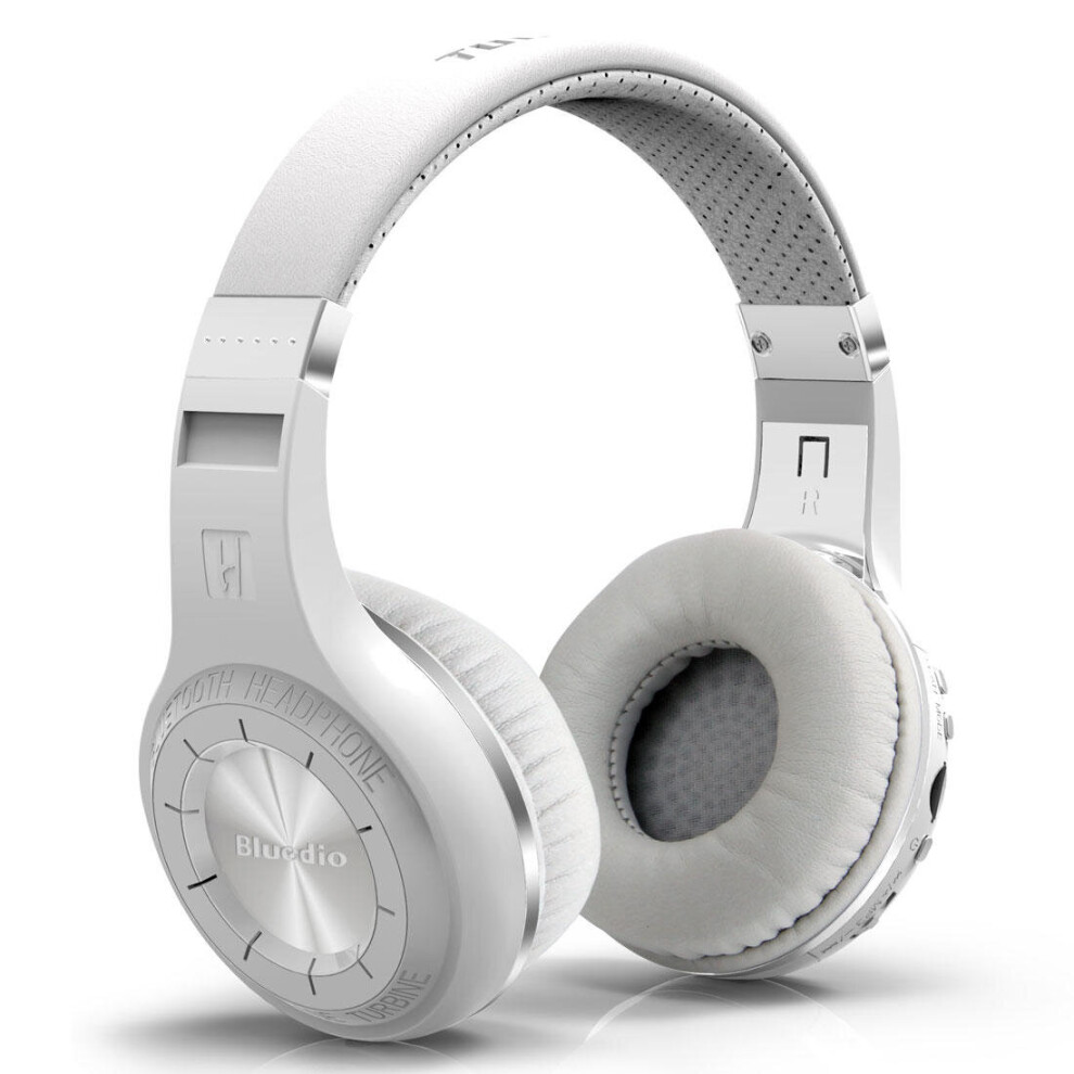 H Plus Turbine Wireless Bluetooth 4.1 Stereo Headset With Mic Fm Color White 840079309464