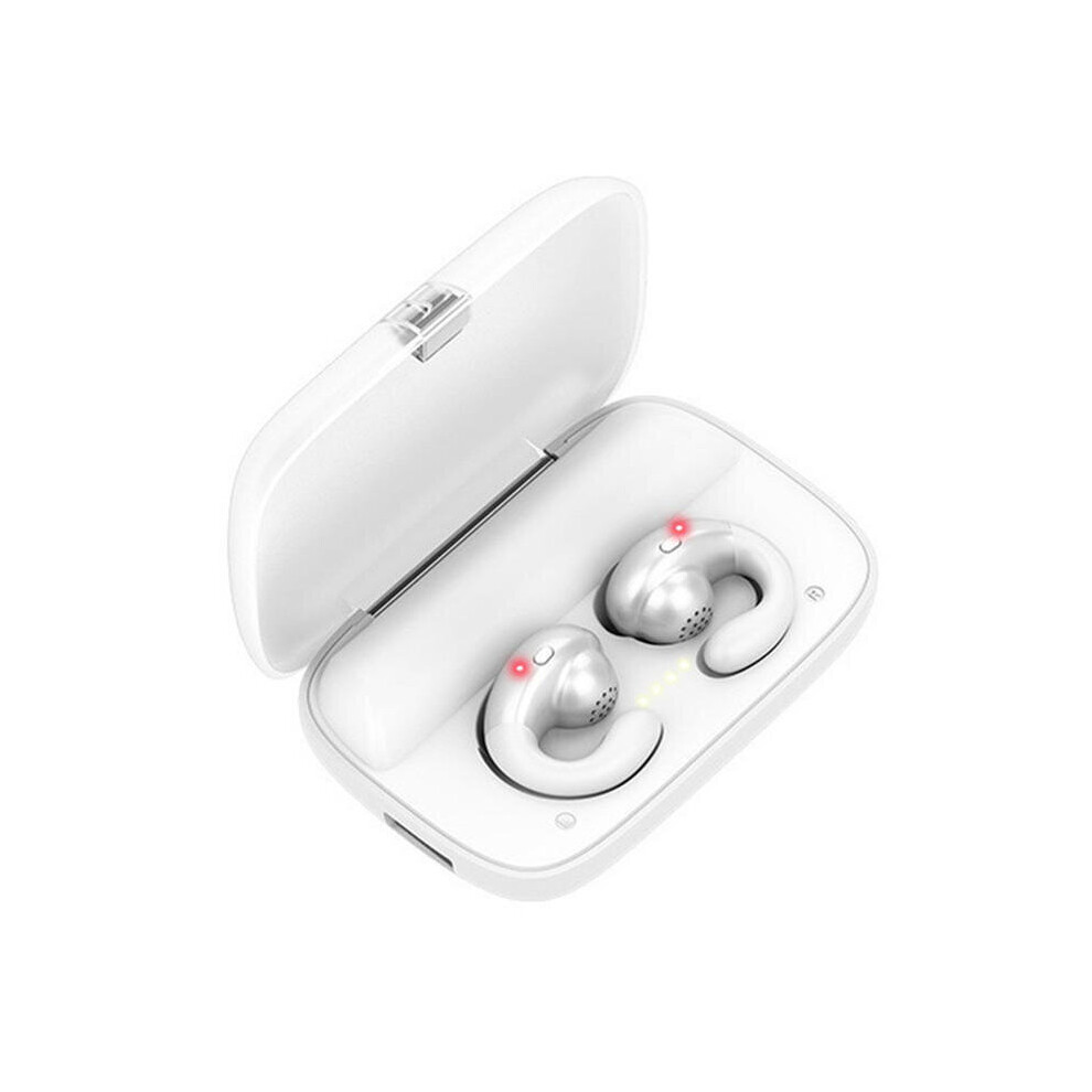 S19 Tws Hanging Ear Bone Conduction Bluetooth 5.0 Sports Handsfree Earphone Headphones Color White 840079310019