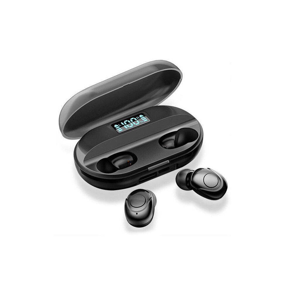 8D Stereo Tws Wireless Bluetooth 5.0 Earphone Cvc Mini Portable Cool Headphone With Mic For Iphone Xiaomi Huawei Color Black 7082497861565