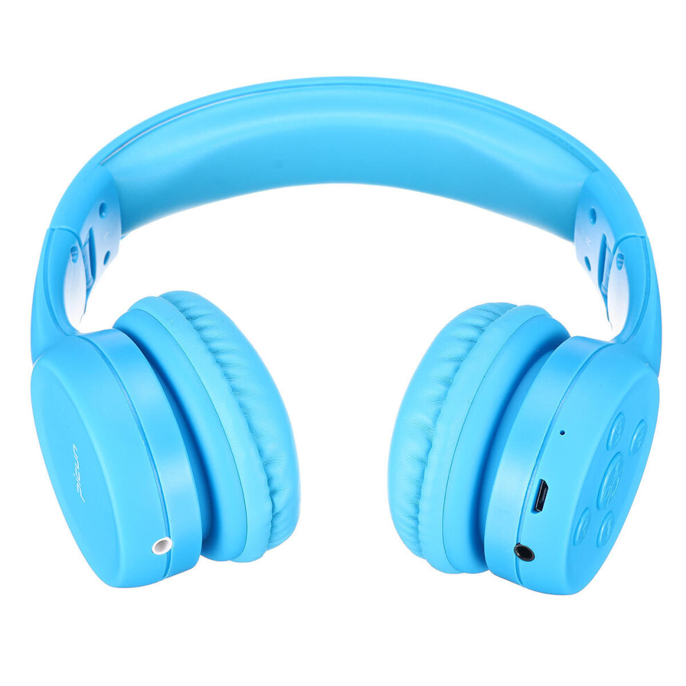 Wireless Tooth Kids Childs Headphone Soft Foldable Portable Stereo Music Headset With Mic Color Blue 840079326553