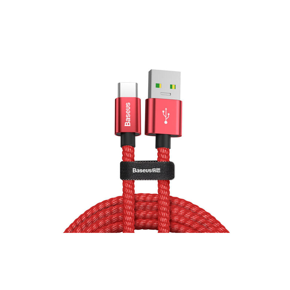 5A Super Charge Vooc Dash Charge Type C Data Cable For Huawei Mate 20 Oppo Find X Oneplus 6 Color Red 840079104373