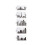2SETS  5Pcs/Set Plastic Civic Architecture Stencils Fondant Cake Mold Cookie Baking Mould Decorating Tool 1