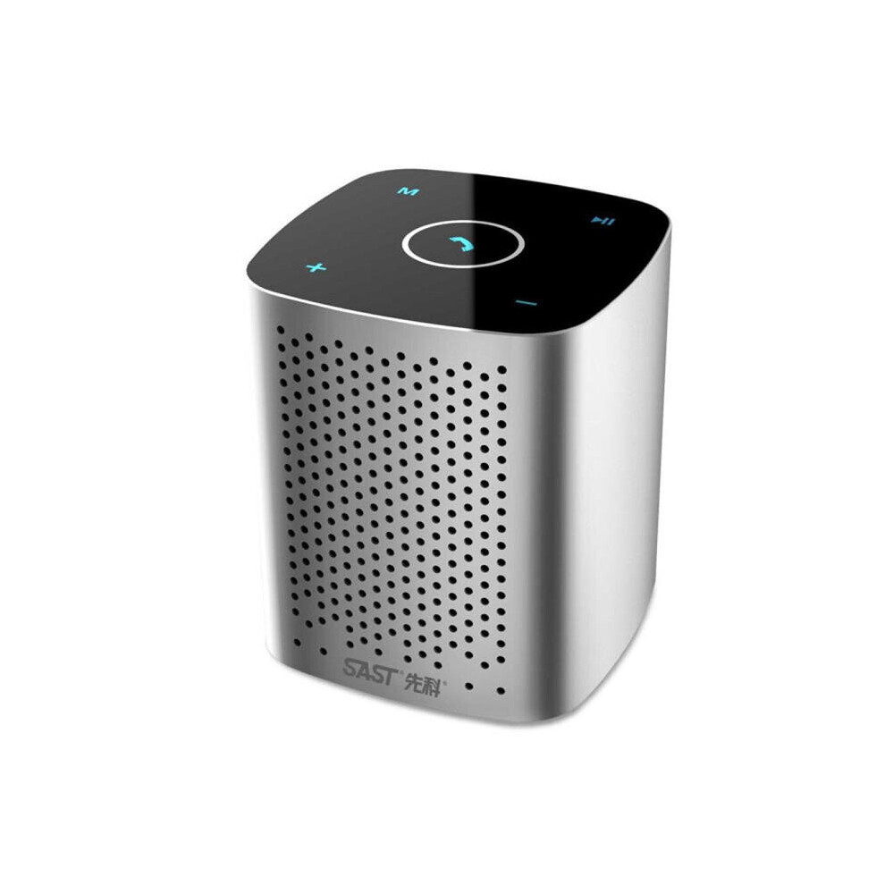 T11 Portable Wireless Bluetooth Speaker Stereo Hifi Subwoofer Tf Card Fm Radio With Touch Screen Color Silver 840079121356