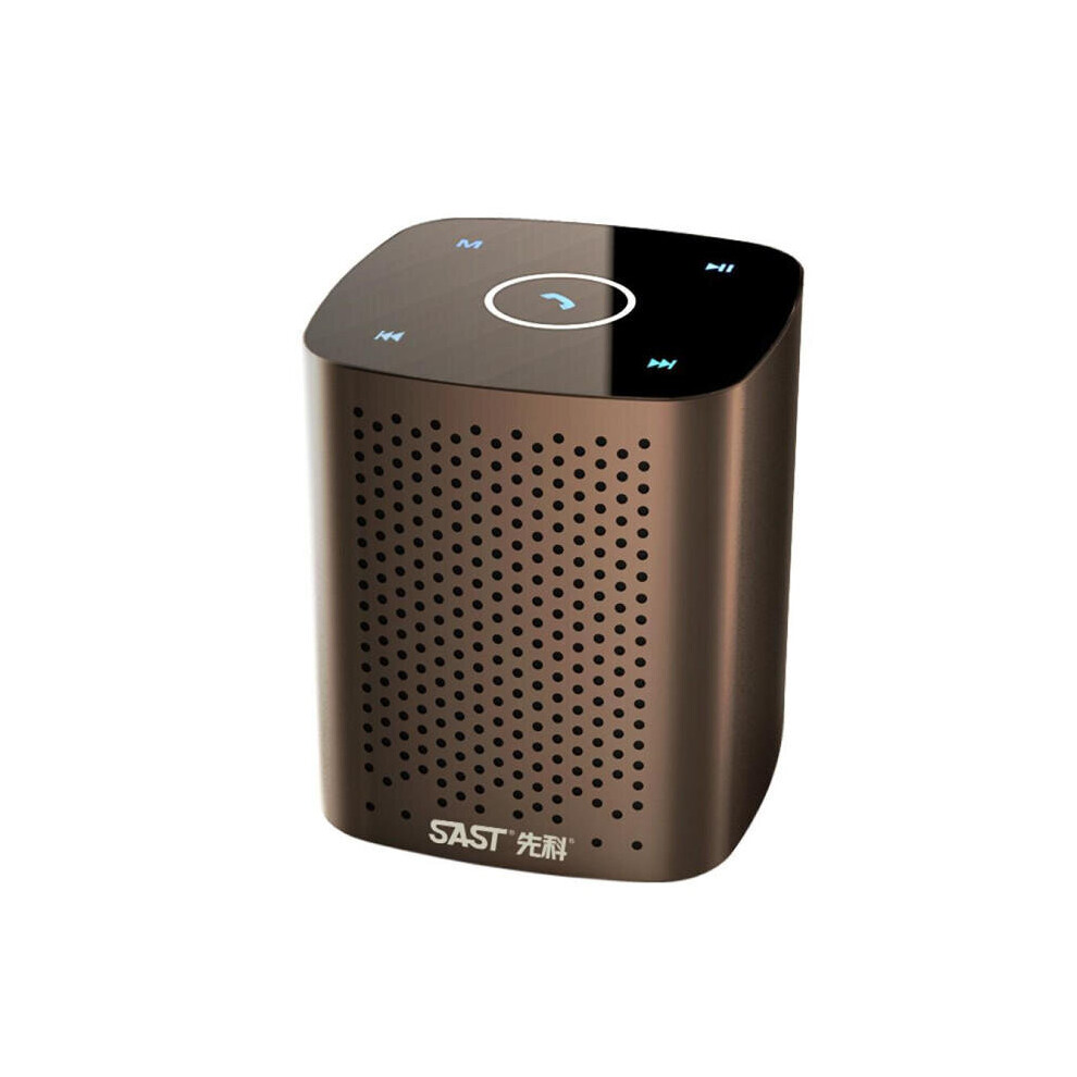 T11 Portable Wireless Bluetooth Speaker Stereo Hifi Subwoofer Tf Card Fm Radio With Touch Screen Color Brown 840079121233