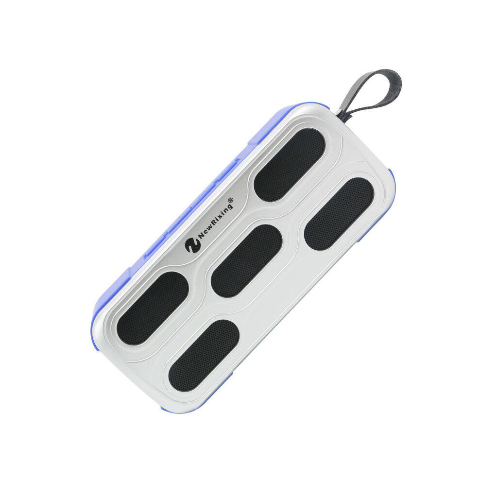 Outdoor Wireless Tooth Speaker Tf Card U Disk Aux Waterproof Shockproof Stereo Speaker With Mic Color Blue 840079315663