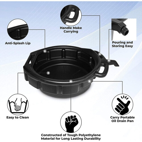 16 litres Oil Drain Pan under Vehicle Highly resistant Container 1
