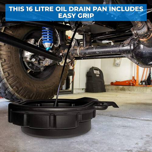 16 litres Oil Drain Pan under Vehicle Highly resistant Container 2
