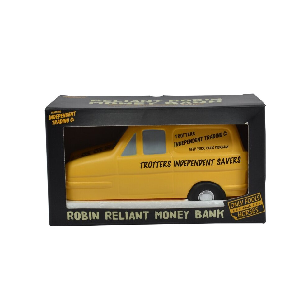 Only Fools and Horses Trotters Independent Money Box Yellow Robin Reliant