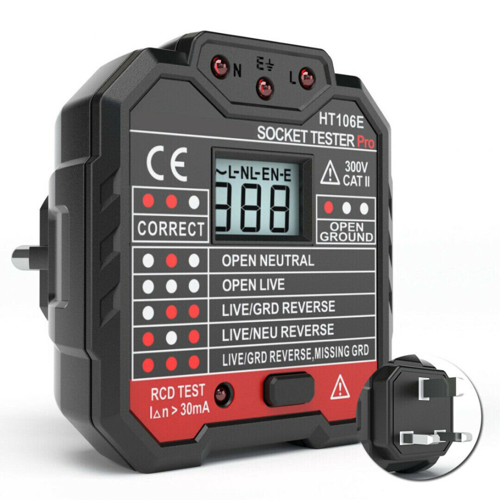 Professional Socket Tester Rcd Leakage Switch Detector 7447337644386