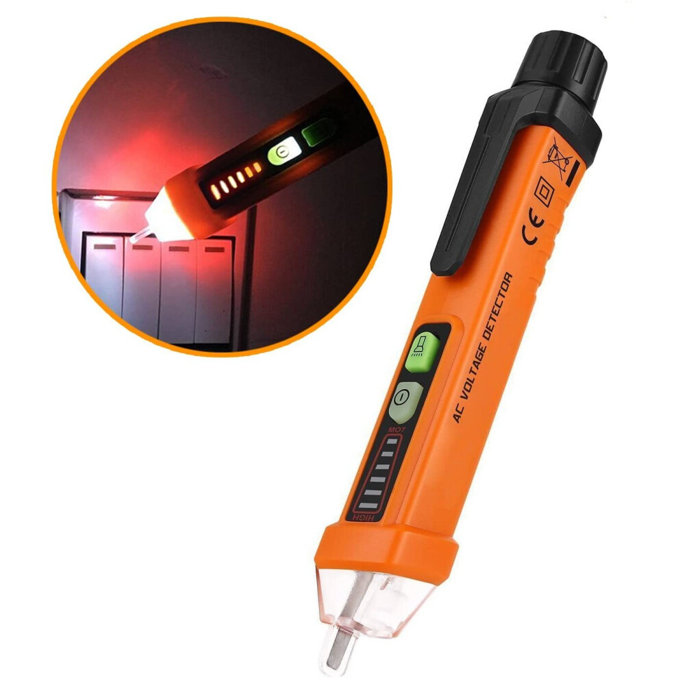 Electric Voltage Tester Non-Contact, Voltage Detector Pen 12-1000V Ac 7447337644393