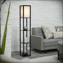 Floor Lamp 3-tier Shelf Modern Standing Light Reading Lamp Home Decor
