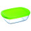 Pyrex Pyrex Microwave Safe Classic Rectangular Glass Dish 1.1L Green 1