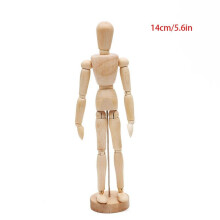 (14cm) Wooden Manikin Human Artist Drawing Sketch Model
