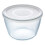 Pyrex Pyrex Classic Round Glass Dish with Plastic Lid 1.7L White 3