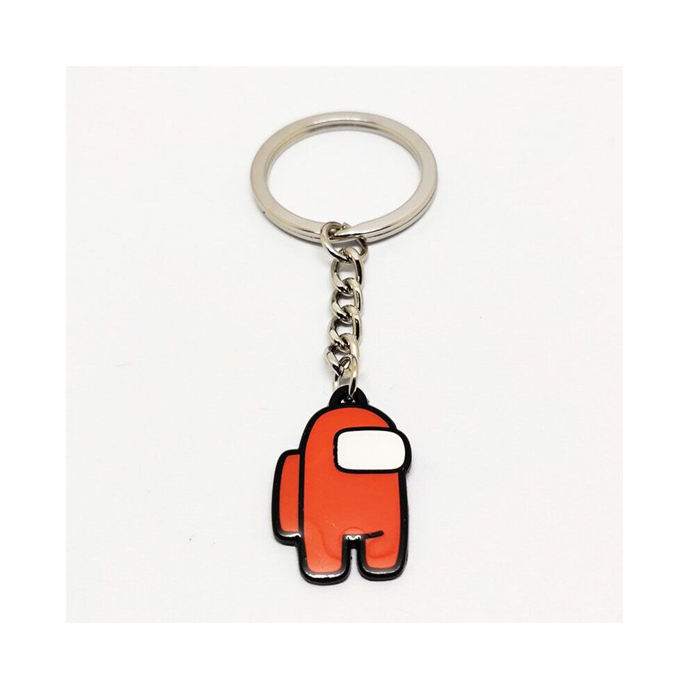 (Orange) Among Us Keyrings keychains Schoolbag Buckles Gift
