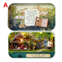 (Countryside Notes) DIY Mini Box Theatre Dollhouse Scene Kits Toy