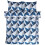 (Double) Triangular Geometric Patterened Bedding Set Leo Navy Duvet Cover Set 3