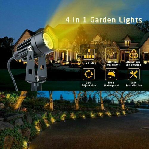 Mains store garden spotlights