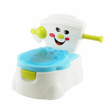 (Blue) Baby Toilet Trainer Toddler Kid Potties Training Seat Smile Face Chair Baby Toilet Seat