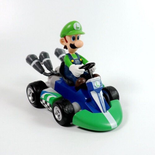 (Luigi) Super Mario Kart Princess Peach Pull Back Car Toy