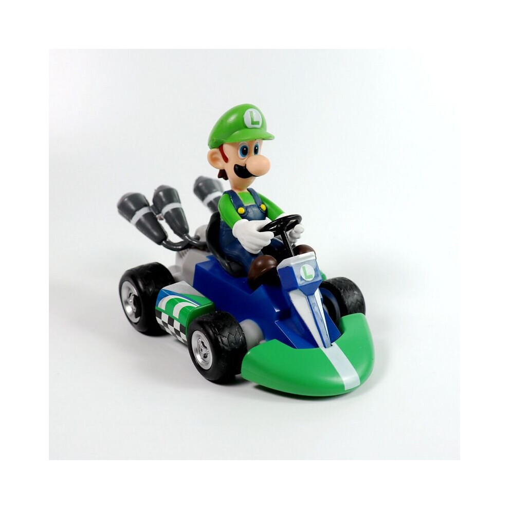 (Luigi) Super Mario Kart Princess Peach Pull Back Car Toy-image-OPC-P79JC56-NEW